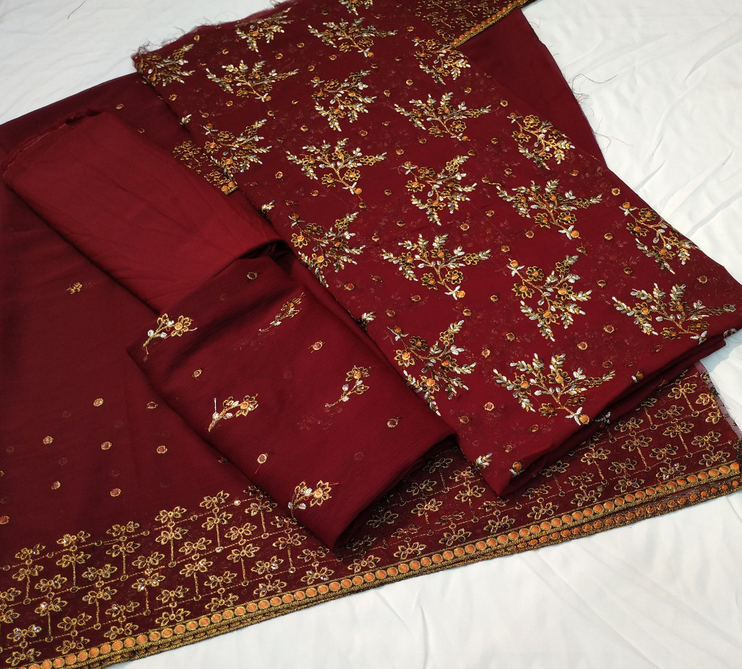 FESTIVE FORMAL EMBROIDERED SUIT