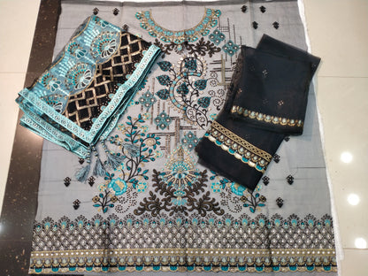 FESTIVE FORMAL EMBROIDERED SUIT