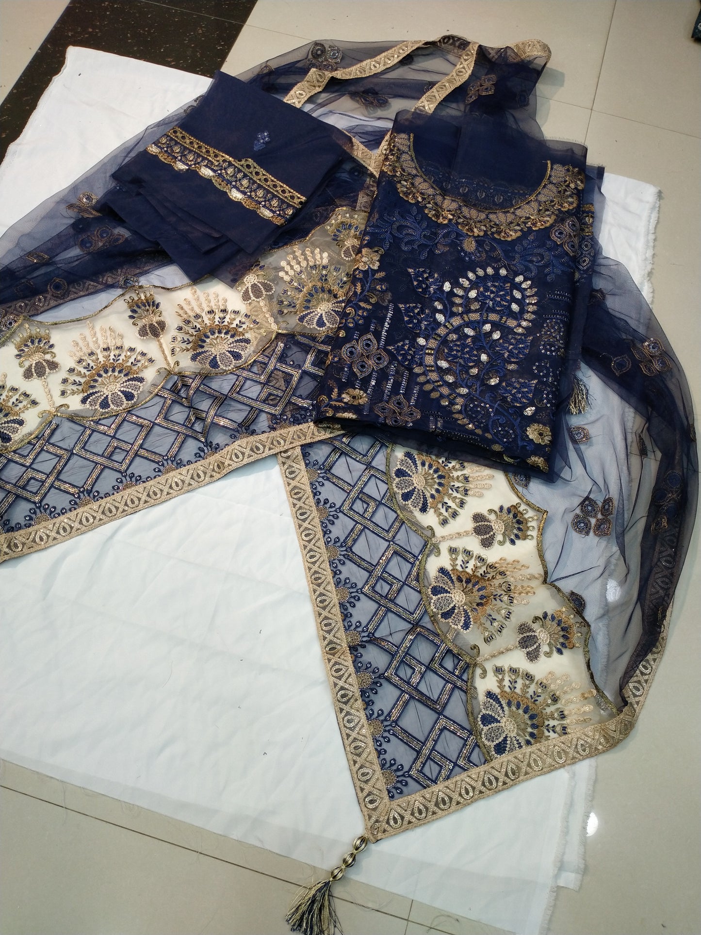 FESTIVE FORMAL EMBROIDERED SUIT