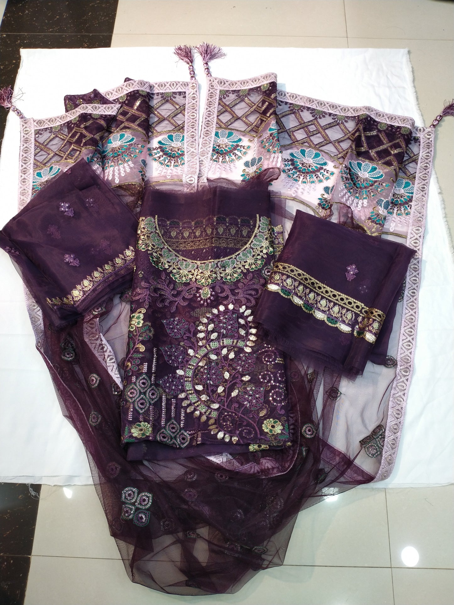 FESTIVE FORMAL EMBROIDERED SUIT