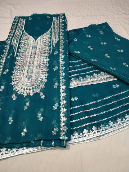 FESTIVE FORMAL EMBROIDERED SUIT