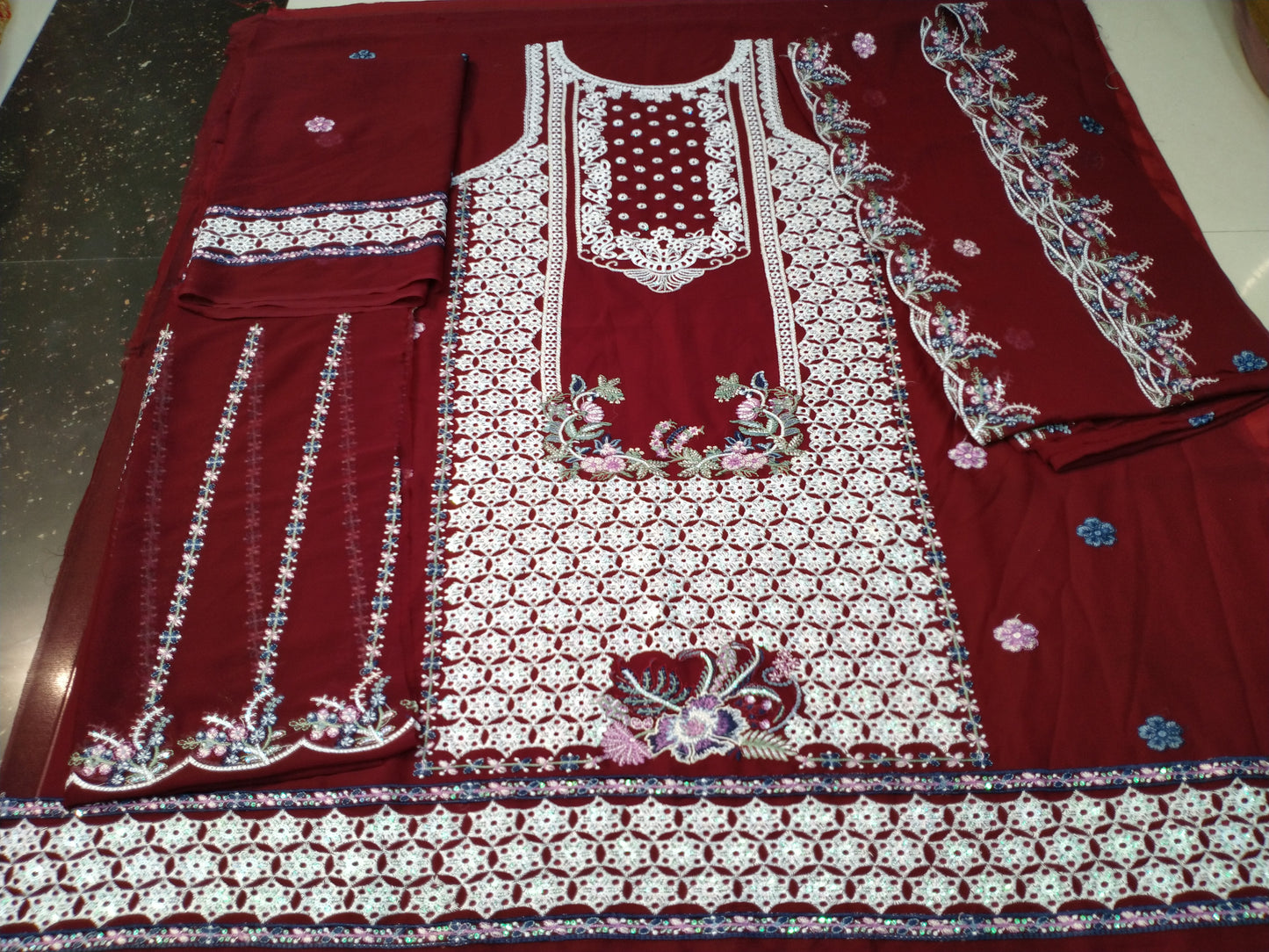 FESTIVE FORMAL EMBROIDERED SUIT