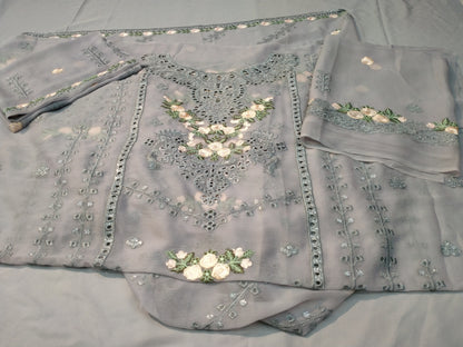 FESTIVE FORMAL EMBROIDERED SUIT