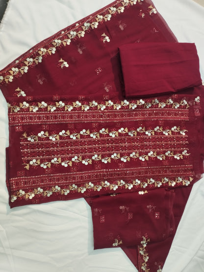 FESTIVE FORMAL EMBROIDERED SUIT