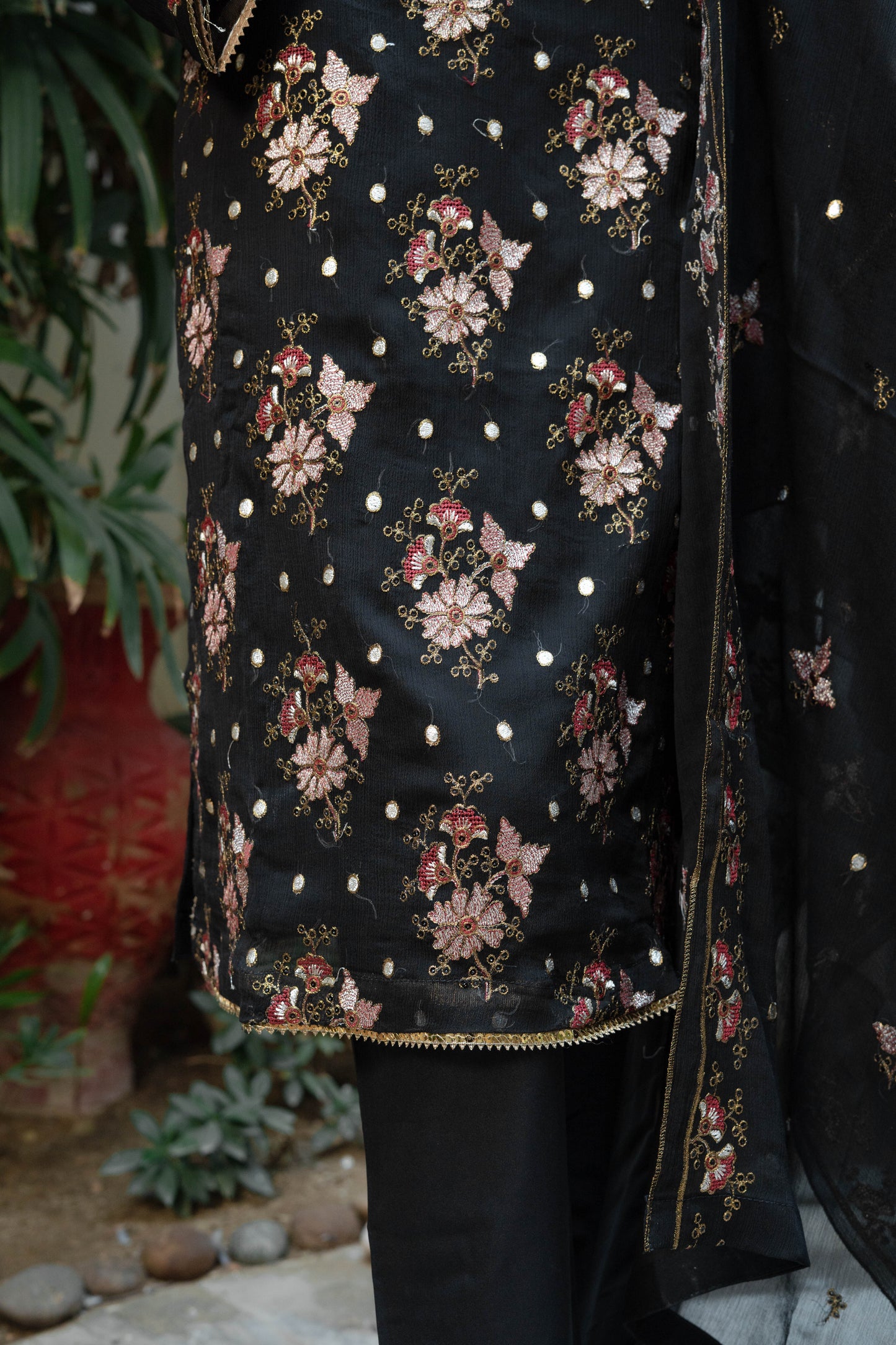 FESTIVE FORMAL EMBROIDERED SUIT